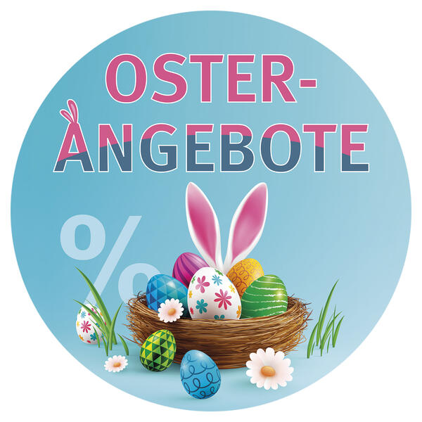 Ankleber Oster-Angebote %,  32 cm