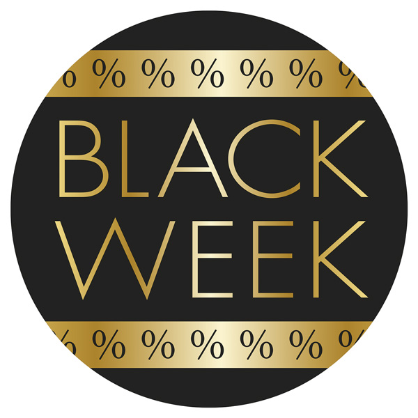 Ankleber Black Week,  32 cm