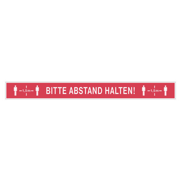 Bodenankleber Bitte Abstand halten! 1,5 m 99x10 cm