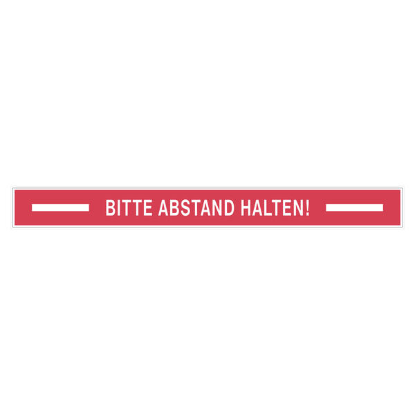 Bodenankleber Bitte Abstand halten! 99x10 cm