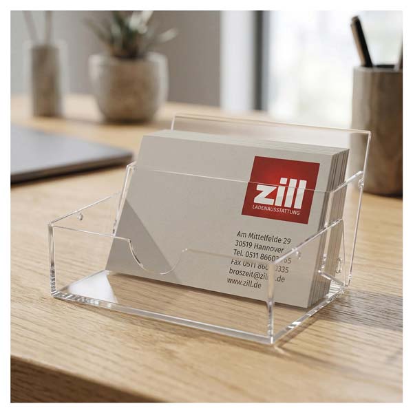Visitenkarten-Box Glasklar