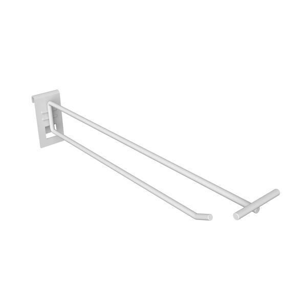 Einzelhaken fr Gitter mit Oberstab, wei matt