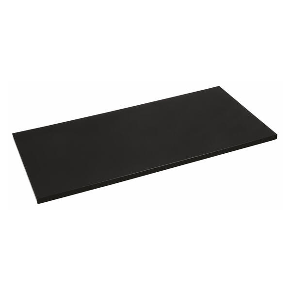 Holzregal fr Ladenbaugitter, schwarz