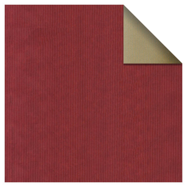 Geschenkpapier Bicolor Kraft natur gold-rot