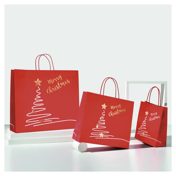 Papiertragetasche X-Mas Tree