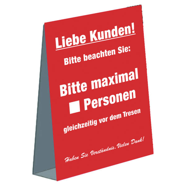 Dachaufsteller Maximal ... Personen