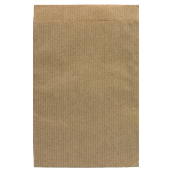 100 Geschenkflachbeutel Kraftpapier braun