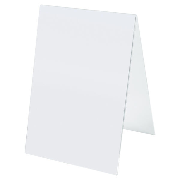 Acrylglas-Dachaufsteller in DIN-Hochformaten
