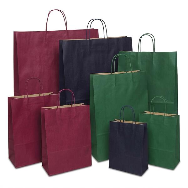 Papiertragetaschen mit Kordel, Uni-Classic VE 150-250 St�ck