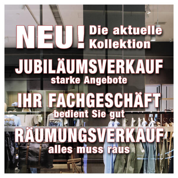 Schriftzug transparent 155x30cm