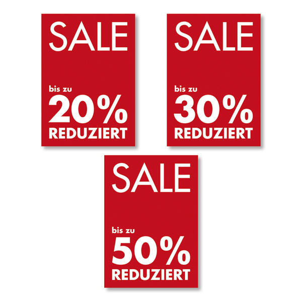 Werbeplakate SALE bis zu ...%